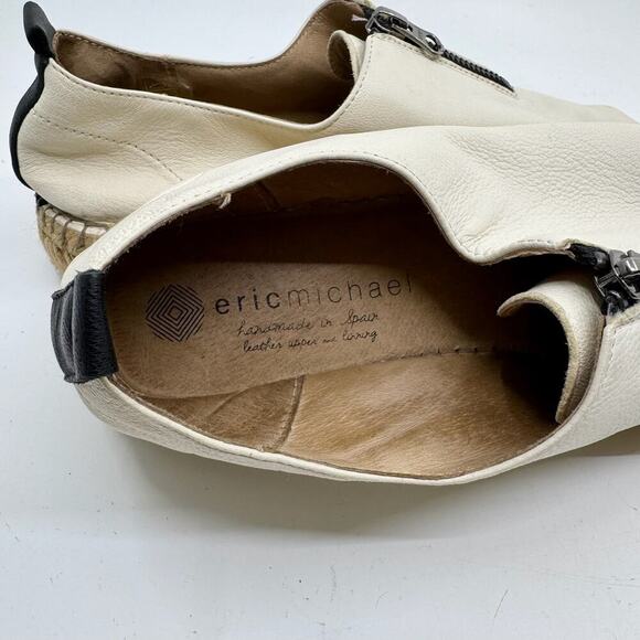 ERIC MICHAEL Serena Leather Espadrille Platform Sneakers - Picture 8 of 8